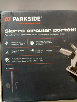 1800W Sierra Circular Parkside Performance Electri