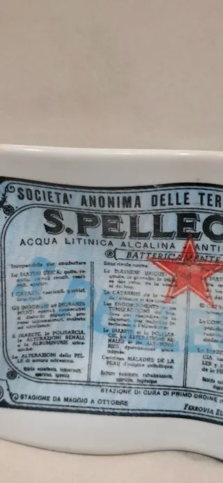 Posacenere S. Pellegrino Vintage Acqua Naturale