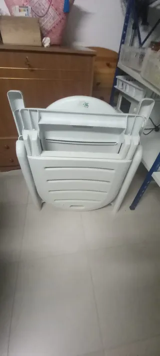 Hamaca grande de plástico blanca