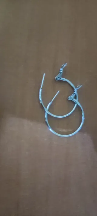 Pendientes Aro Plateados