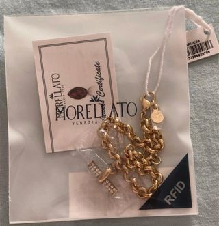 Bracciale Morellato oro con ciondolo strass