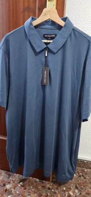 Polo Michael Kors Azul Gris XXL