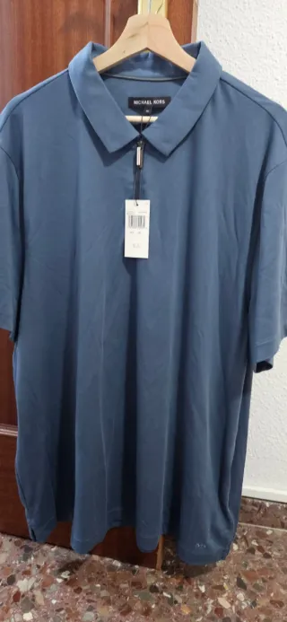 Polo Michael Kors Azul Gris XXL