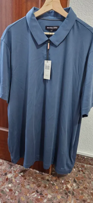 Polo Michael Kors Azul Gris XXL