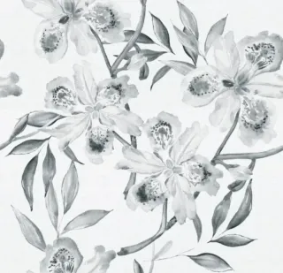 Papel pintado floral autoadhesivo