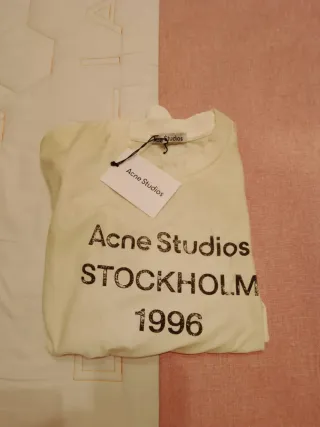 Camiseta Acne Studios Stockholm 1996 Beige