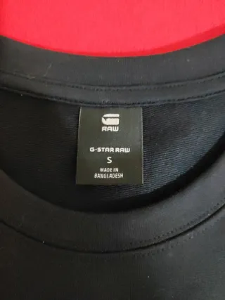 Jersey G-Star RAW Negro Hombre Manga Larga