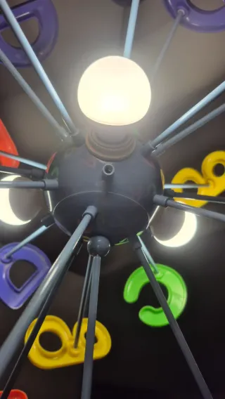 Lampadario cameretta bambini lettere colorate