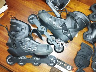 Patines Oxelo T44 + Accesorios Protección