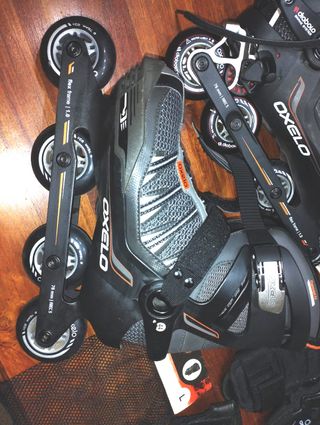 Patines Oxelo T44 + Accesorios Protección