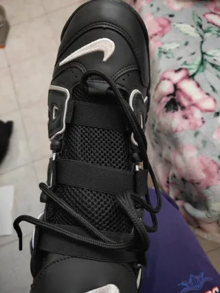 Nike Air More Uptempo Uomo Nero Bianco