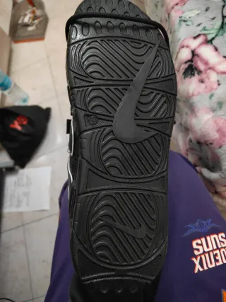 Nike Air More Uptempo Uomo Nero Bianco