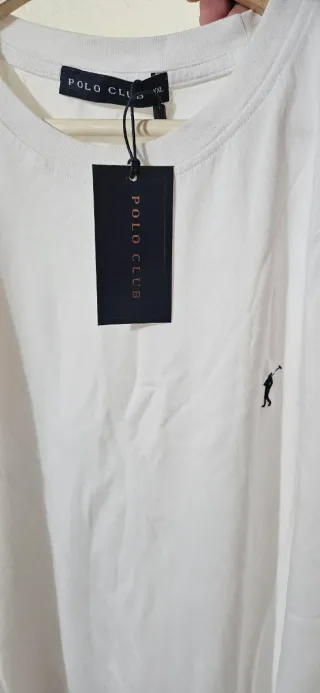 Camiseta Polo Club Blanca Talla XXL