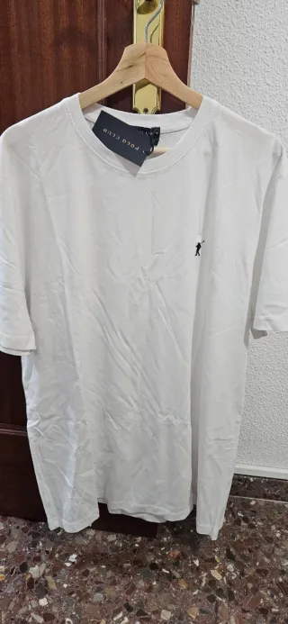 Camiseta Polo Club Blanca Talla XXL