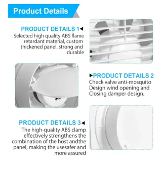 Extractor de aire para baño/cocina