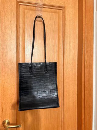 Bolso Tote Zara efecto piel cocodrilo
