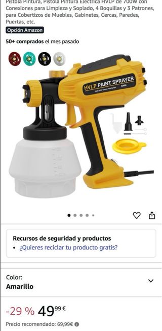 NUEVA Pistola Pintura Eléctrica HVLP 700W