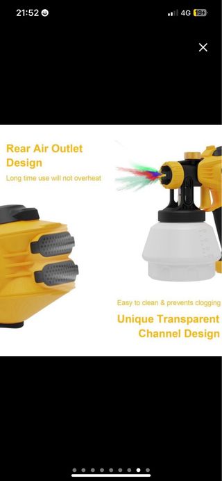 NUEVA Pistola Pintura Eléctrica HVLP 700W