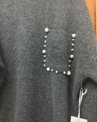 Jersey gris mujer talla única