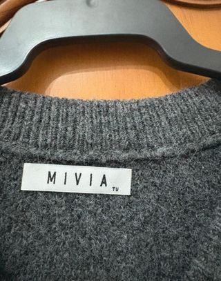 Jersey gris mujer talla única