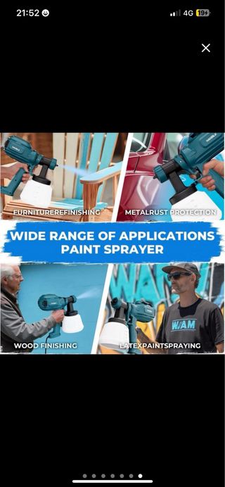 NUEVA Pistola Pintura 800W 1200ml