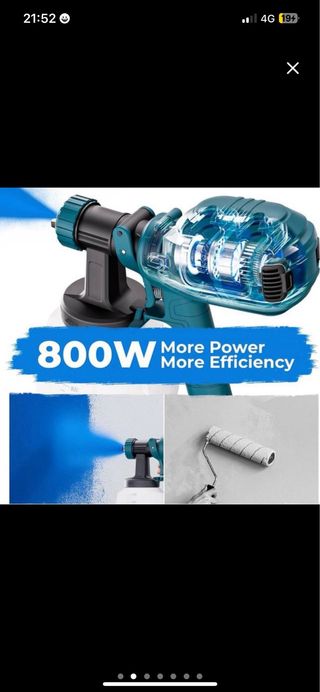 NUEVA Pistola Pintura 800W 1200ml