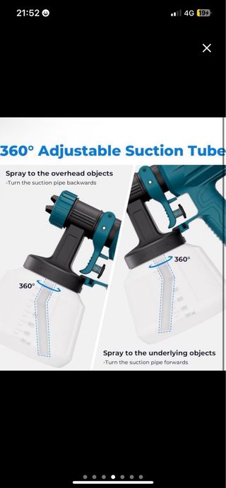 NUEVA Pistola Pintura 800W 1200ml