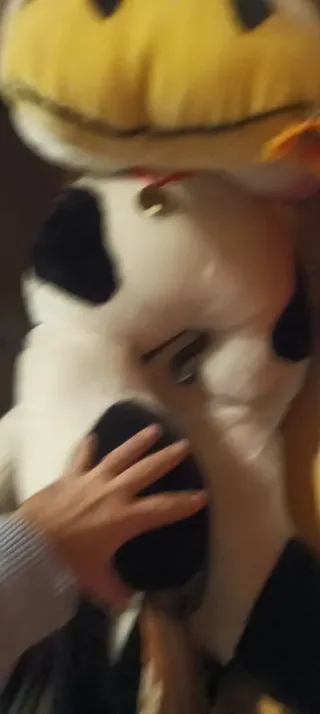 Vaca gigante de peluche