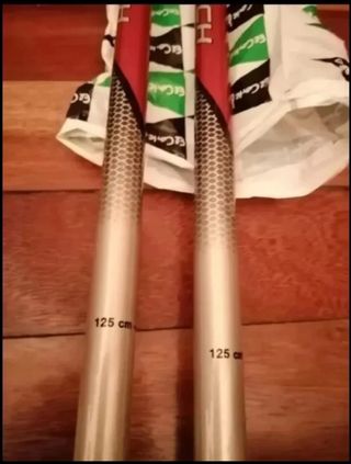 Palos de Ski Nieve 125 cm.  1 vez usado una puesta