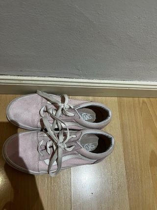 Zapatillas Vans rosas talla 34,5.