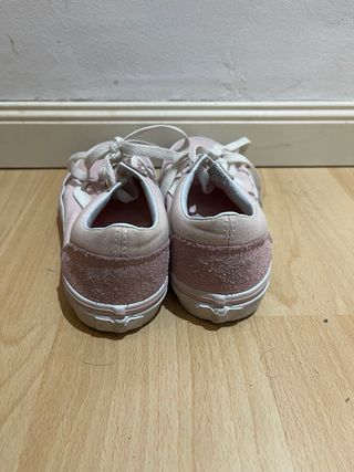 Zapatillas Vans rosas talla 34,5.