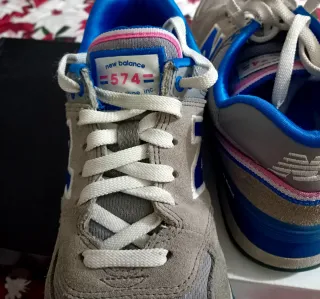 Zapatillas New Balance 574 Gris y Azul