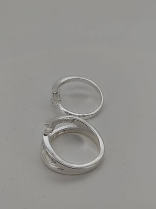 2 Anillos Plata Ley 925 nuevos.