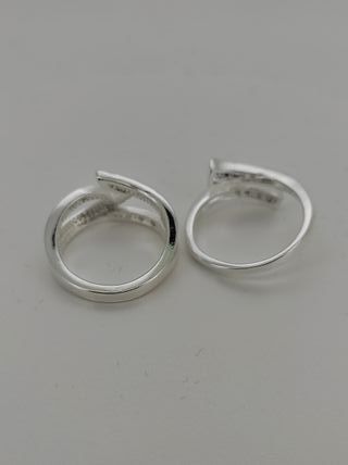 2 Anillos Plata Ley 925 nuevos.
