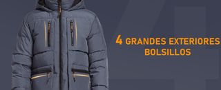 Orolay - Chaqueta de plumón con capucha gruesa M