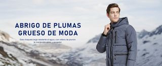 Orolay - Chaqueta de plumón con capucha gruesa M