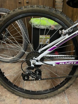 Bicicleta RUNFIT SPORT Blanca y Morada
