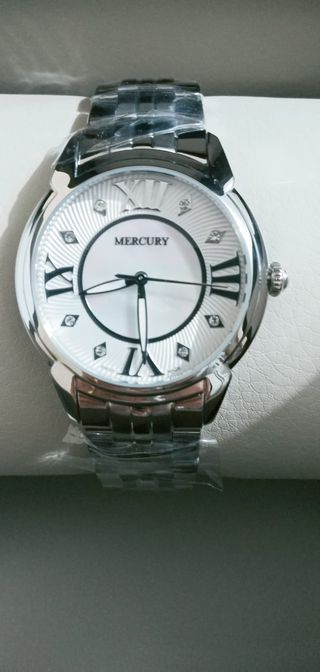 Orologio Donna Mercury Argento Bianco Nuovo