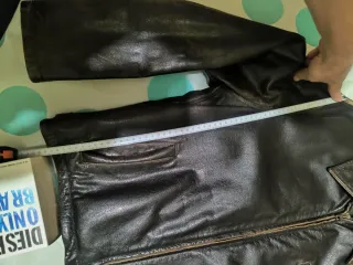 Cazadora Cuero Zara Marrón Talla L