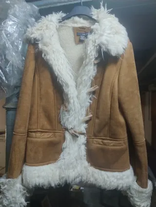 Chaqueta Zara mujer ante y pelo