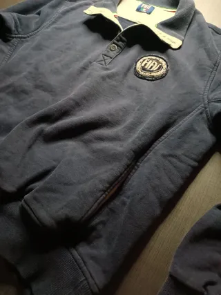 Felpa vintage FIAT blu