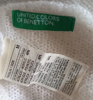 Maglietta Benetton Mohair Bianca
