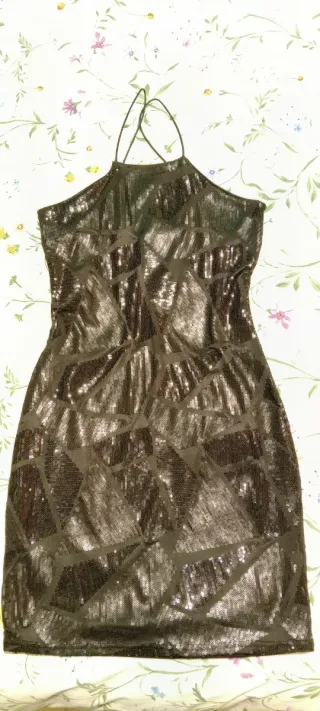 Vestido fiesta lentejuelas Calcedonia