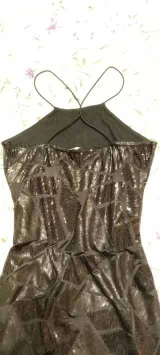 Vestido fiesta lentejuelas Calcedonia