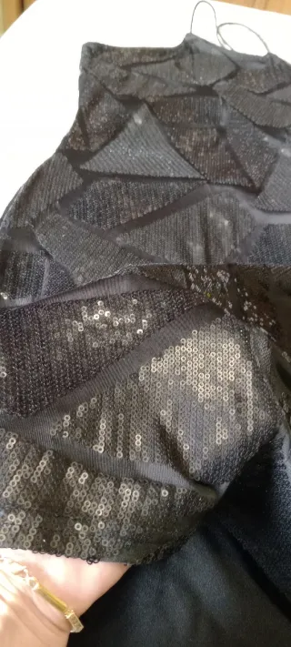 Vestido fiesta lentejuelas Calcedonia