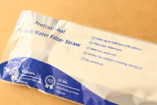 Mini Filtro de agua portátil potabilizador.