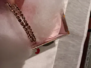 Bracciale tennis doppio giro rigido donna rosa