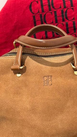 Bolso CH Piel Marrón y Animal Print