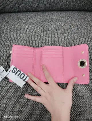 Monedero Tous Rosa y Dorado