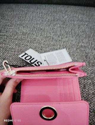 Monedero Tous Rosa y Dorado
